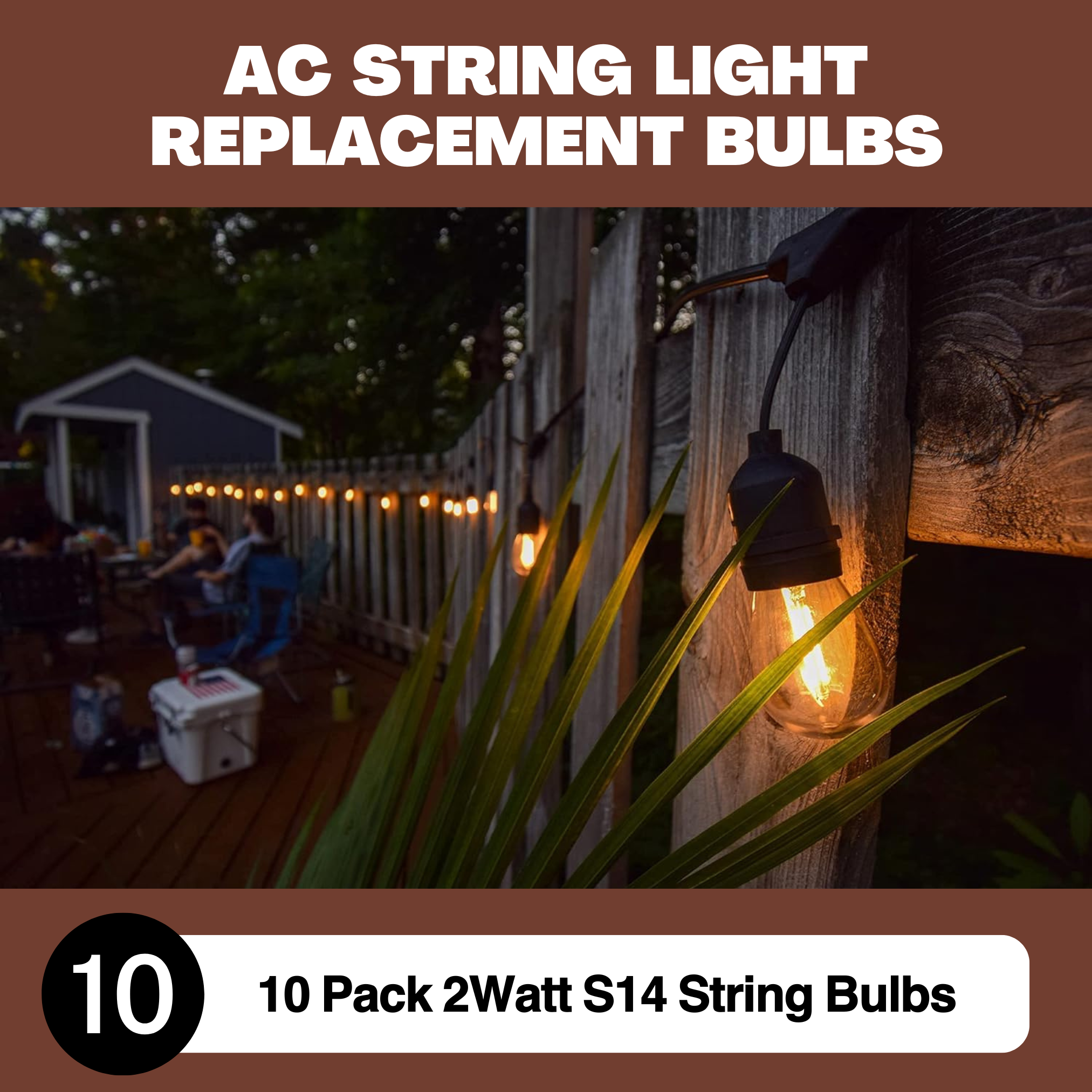 String Replacement Bulbs - 10-Pack