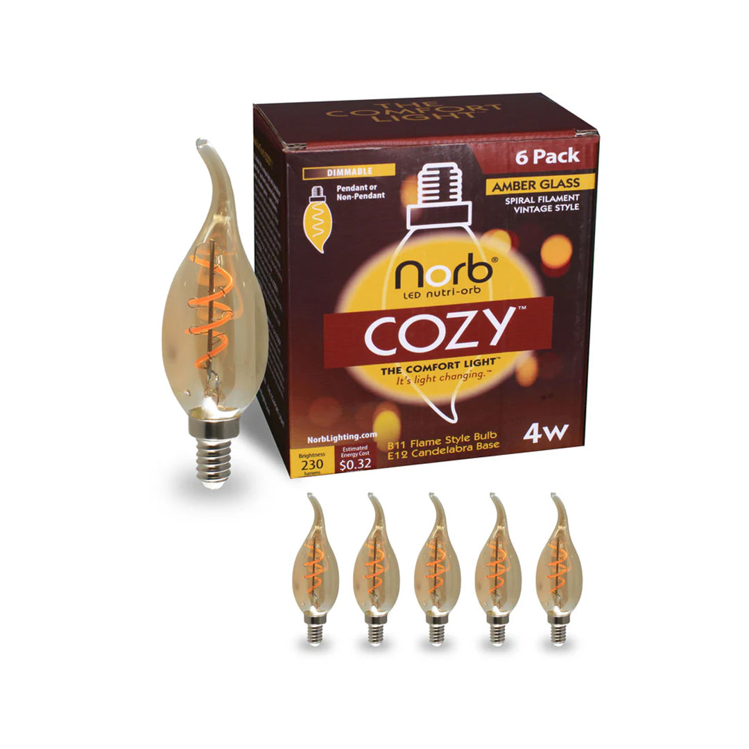 Cozy Candelabra Flame - 6-Pack