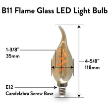 Load image into Gallery viewer, NorbCOZY Candelabra Flame (B11 Flame)
