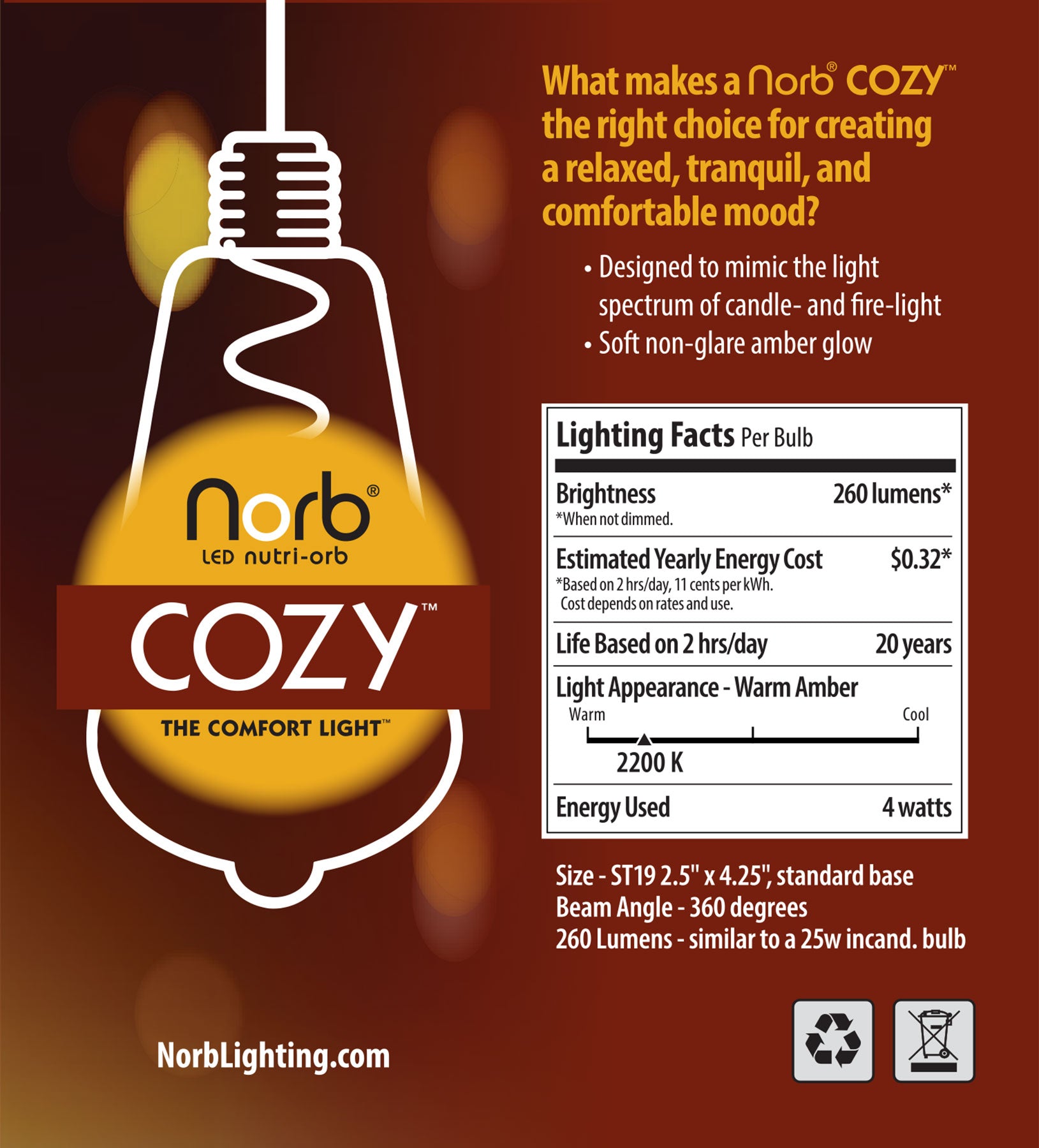 Cozy Edison - 4-Pack
