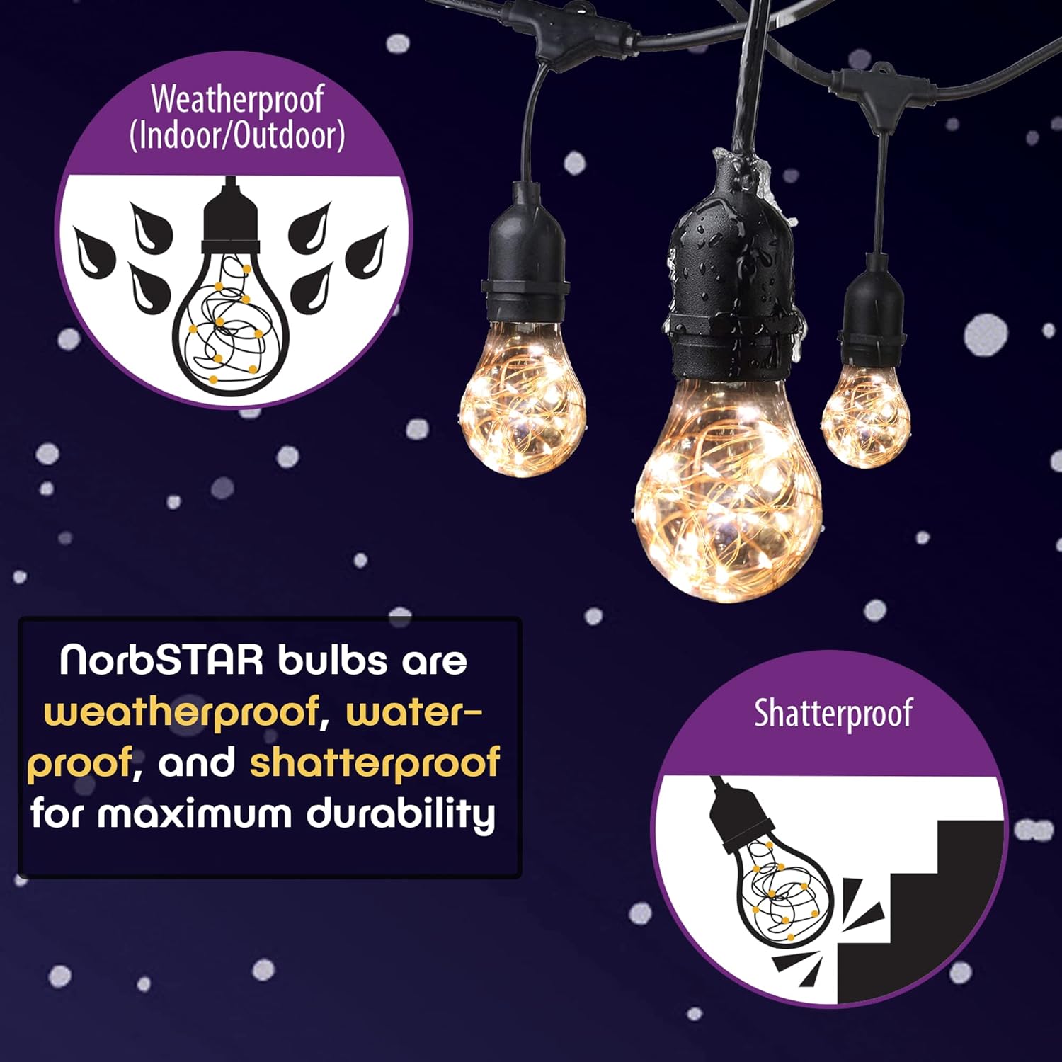 Star String Light - 42-Foot