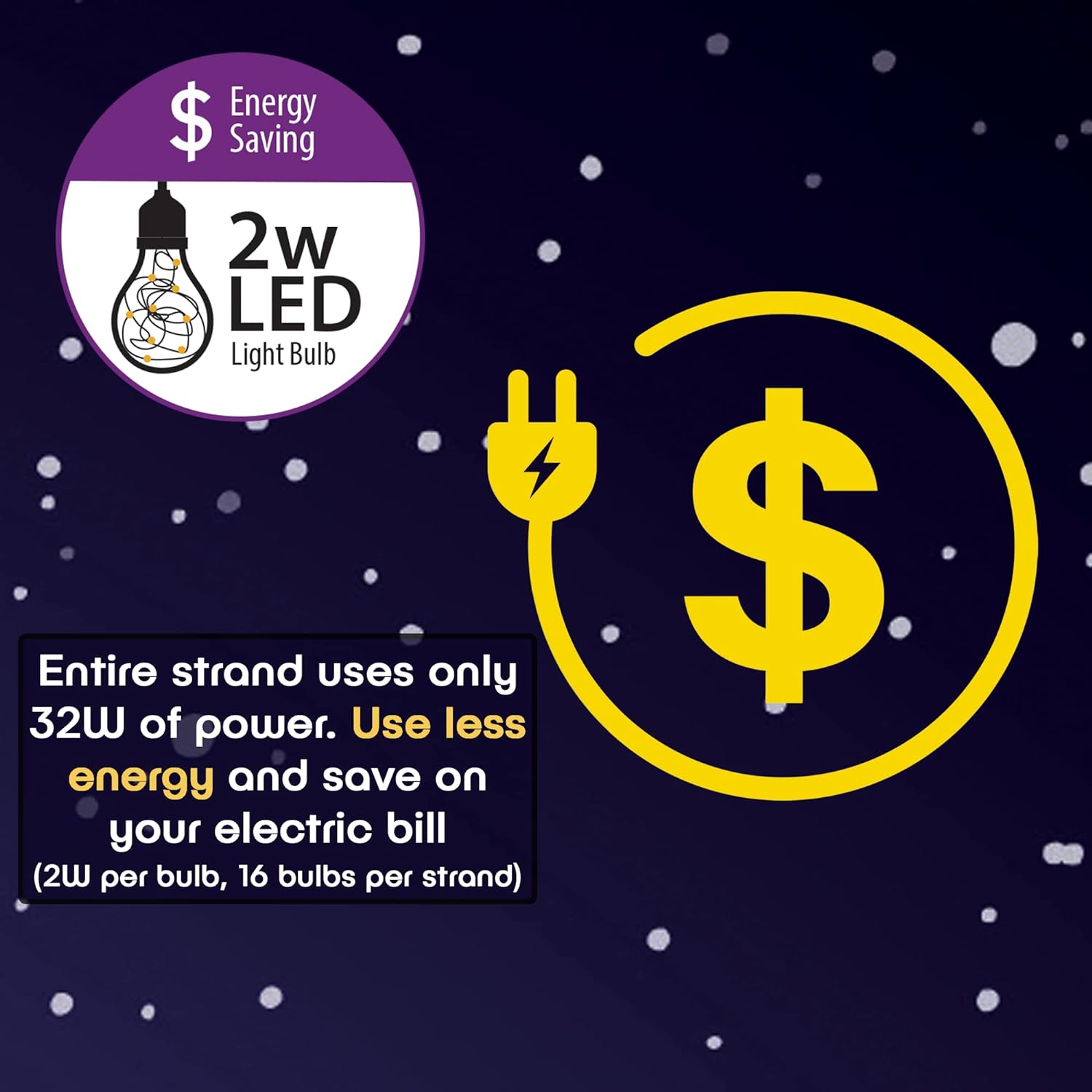 Star String Light - 42-Foot