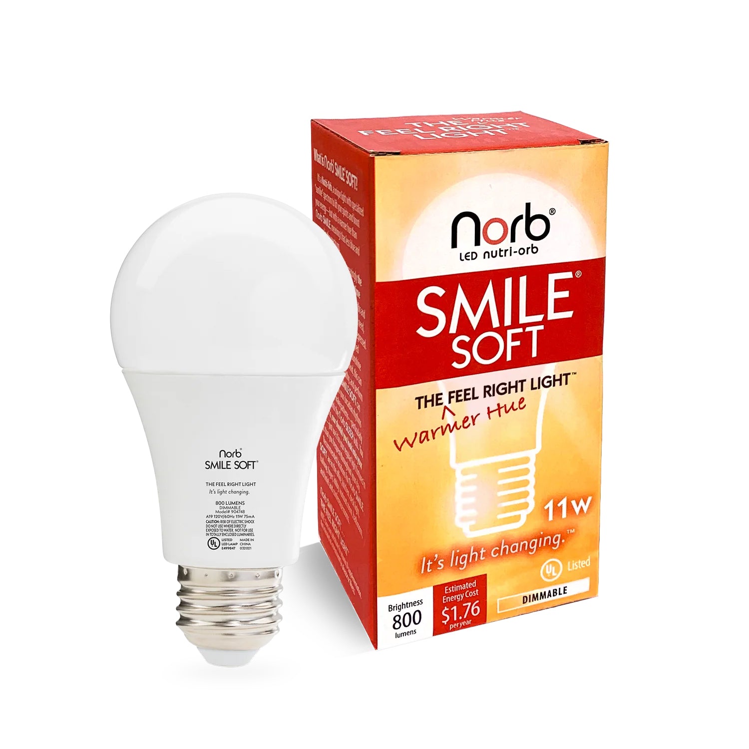NorbSMILE SOFT Sunlike Light 4000K A19
