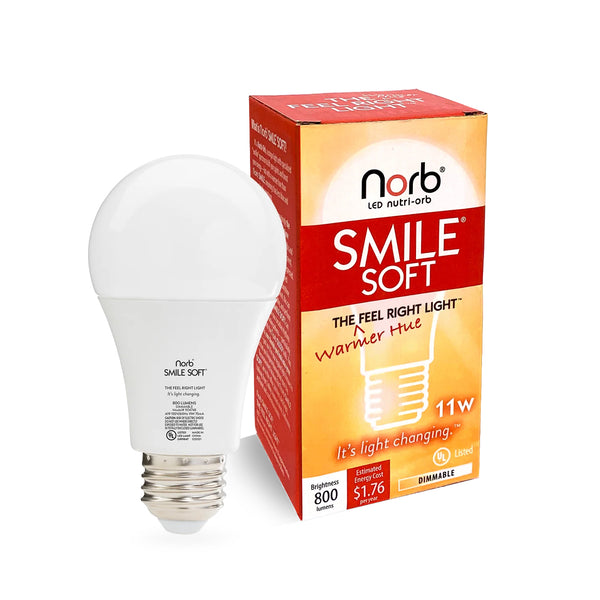 NorbSMILE SOFT Sunlike Light A19 – Norb Lighting