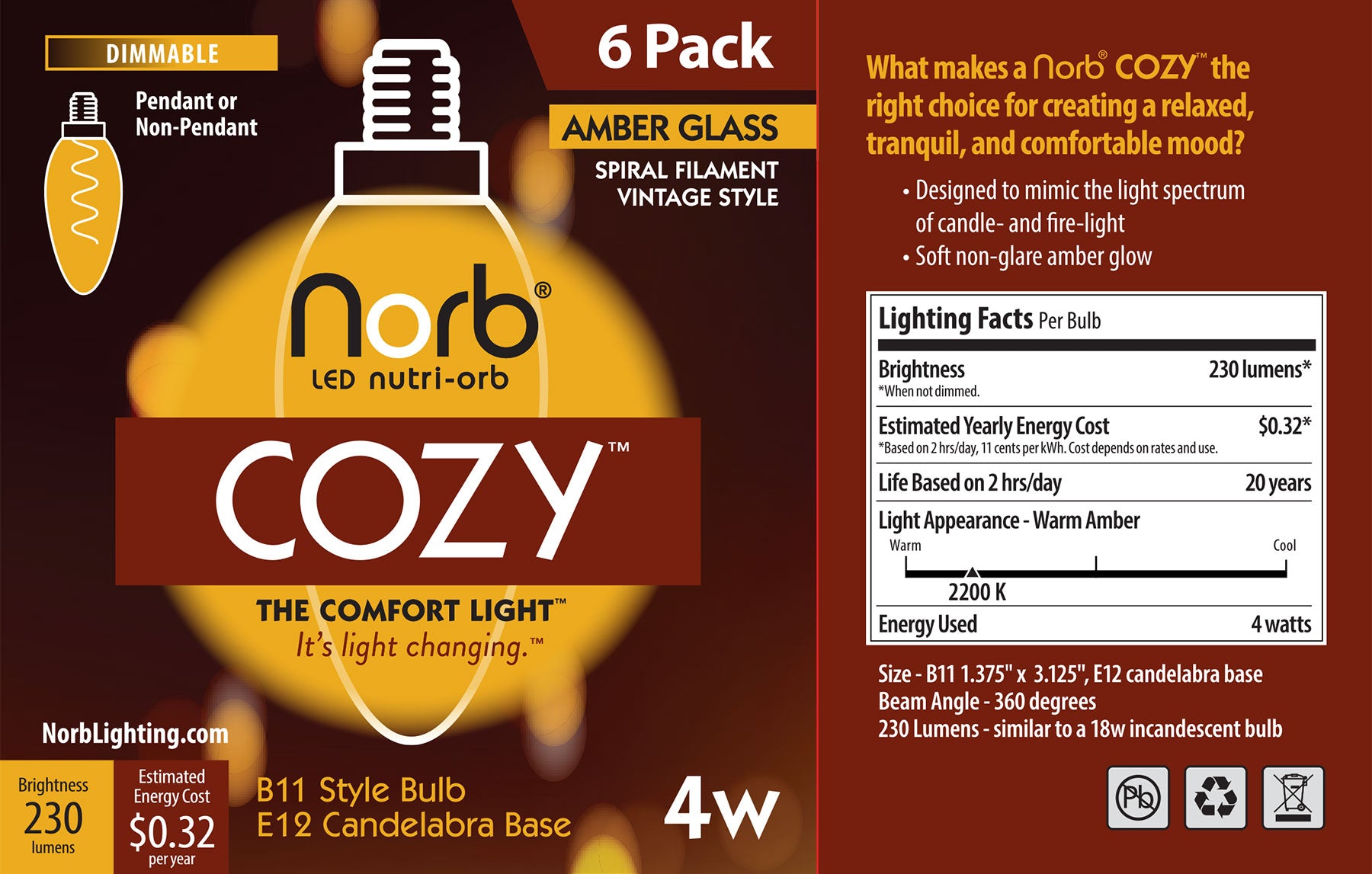 Cozy Candelabra - 6-Pack